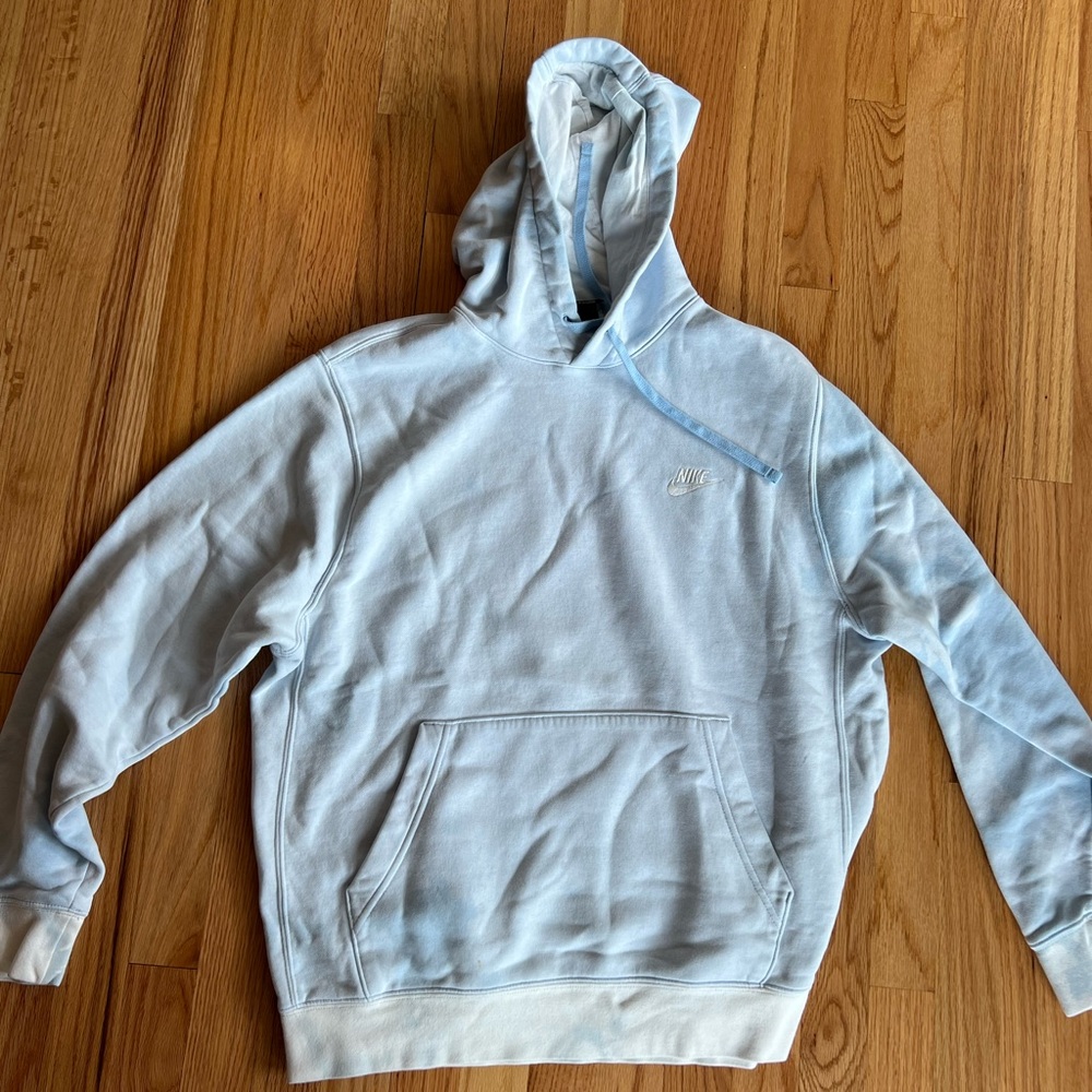 Nike Blue Tie Died Sweatshirt Hoodie Casual Comfort